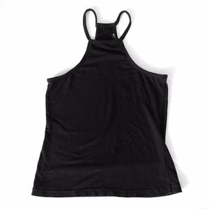 Brandy melville black sleeveless halter top